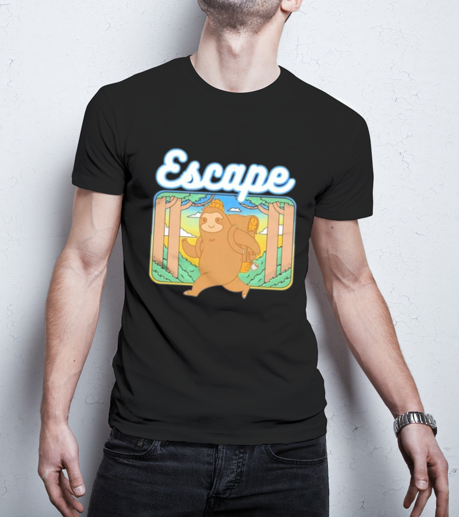 Escape The Ordinary Sloth Walking Through Nature T-Shirt