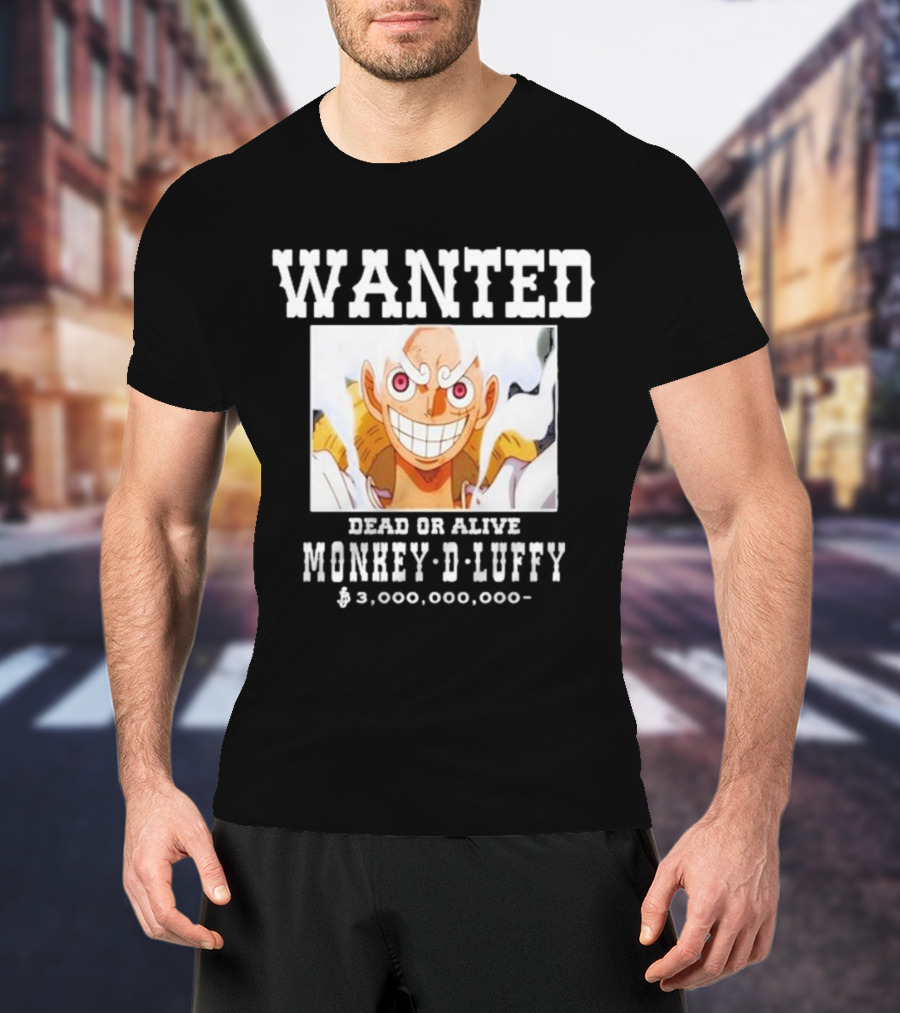 Wanted Dead Or Alive Monkey-D-Luffy $3,000,000,000 Funnyahhtees T-Shirt