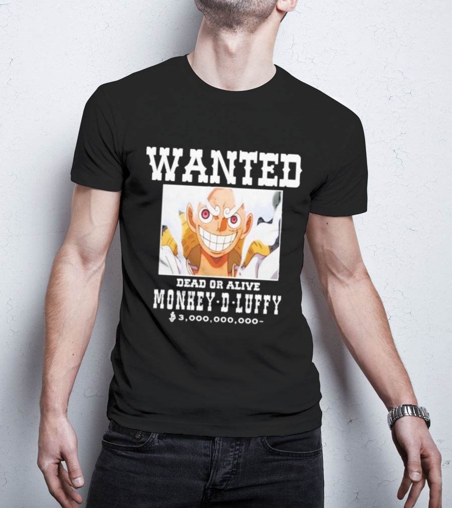 Wanted Dead Or Alive Monkey-D-Luffy $3,000,000,000 Funnyahhtees T-Shirt