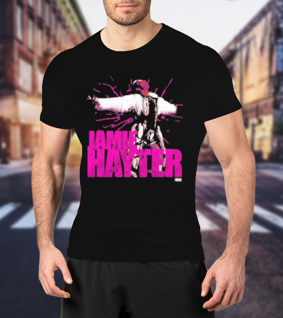 Jamie Hayter Wrestling Star Power Pose AEW Burst T-Shirt