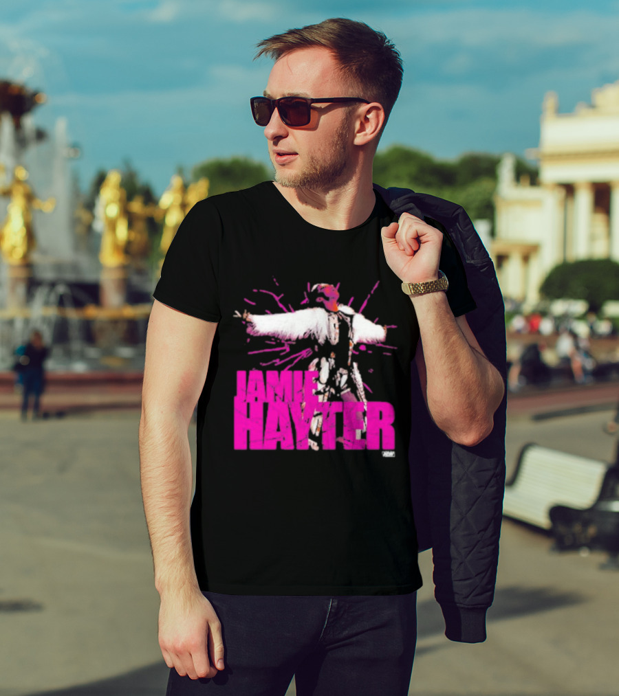 Jamie Hayter Wrestling Star Power Pose AEW Burst T-Shirt