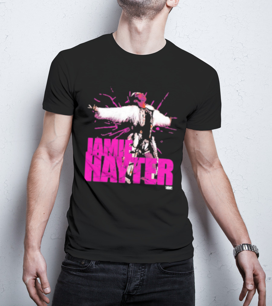 Jamie Hayter Wrestling Star Power Pose AEW Burst T-Shirt
