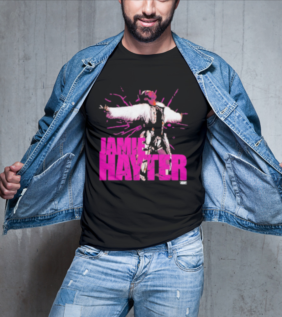 Jamie Hayter Wrestling Star Power Pose AEW Burst T-Shirt
