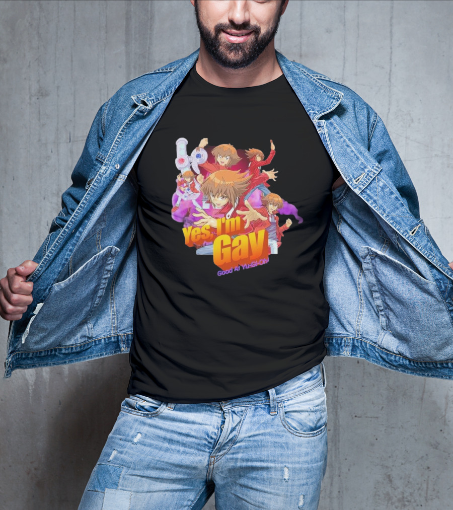 Yes I'm Gay Good At Yu-Gi-Oh Jaden Yuki Anime Character T-Shirt