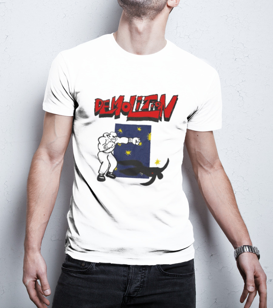 Demolition Extremely Good Boxing Punch Against Starry Night Shadow T-Shirt
