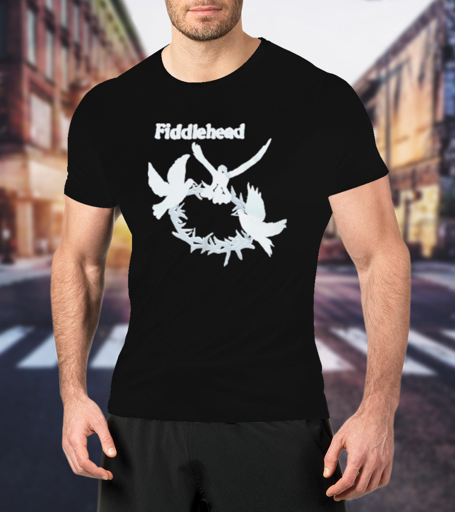 Fiddlehead White Doves In Flight Ring T-Shirt