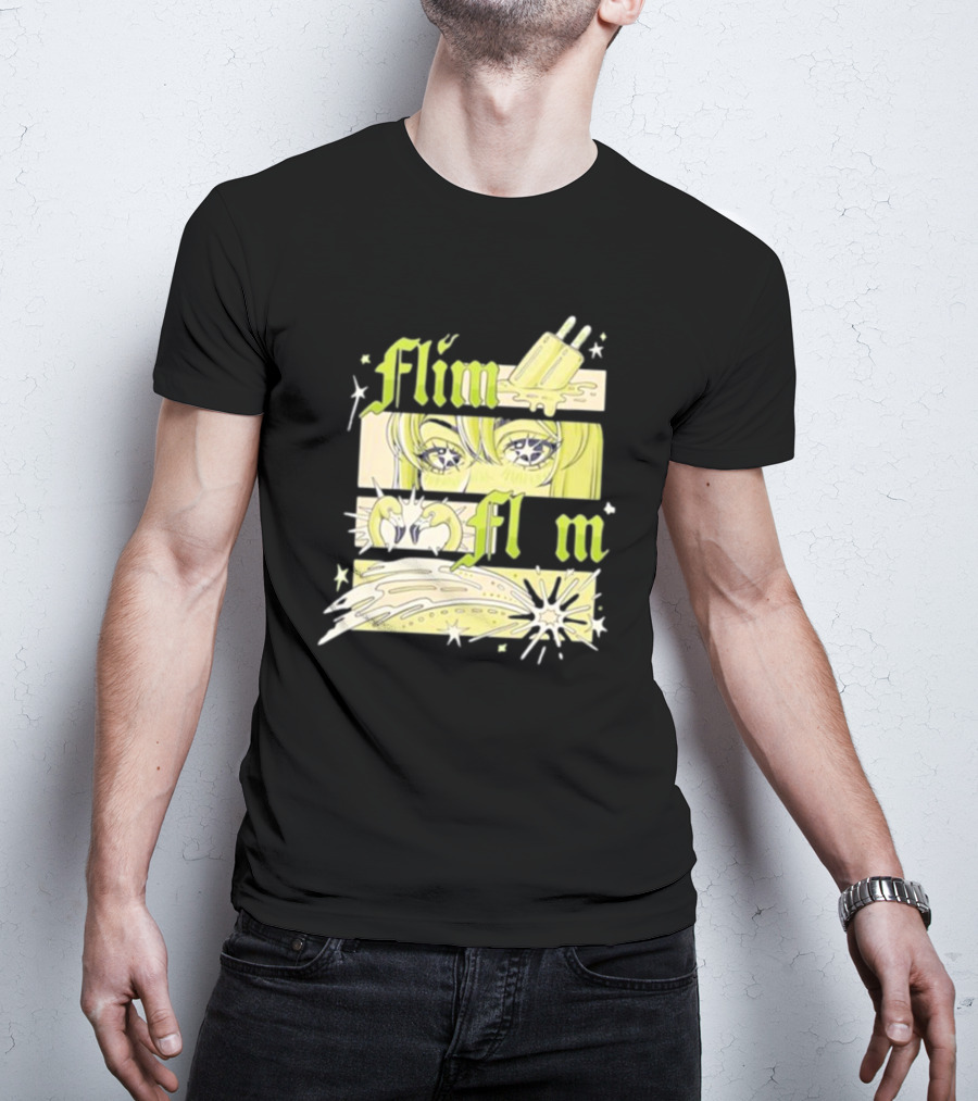 Flim Flam Popsicle Stars Anime Eyes Explosion T-Shirt