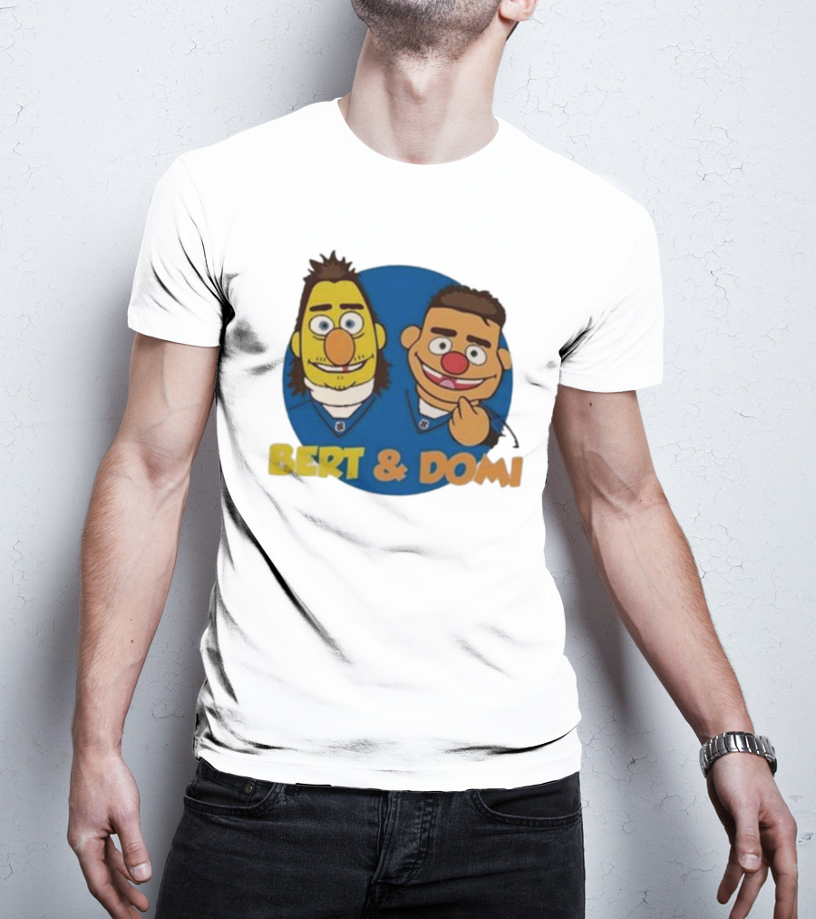 Bert And Domi Flowbuds Logo Cartoon T-Shirt