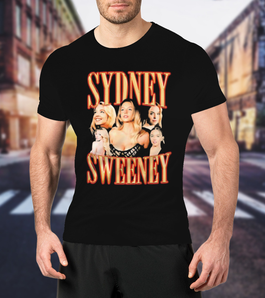 Sydney Sweeney Retro Collage Friday Beers T-Shirt