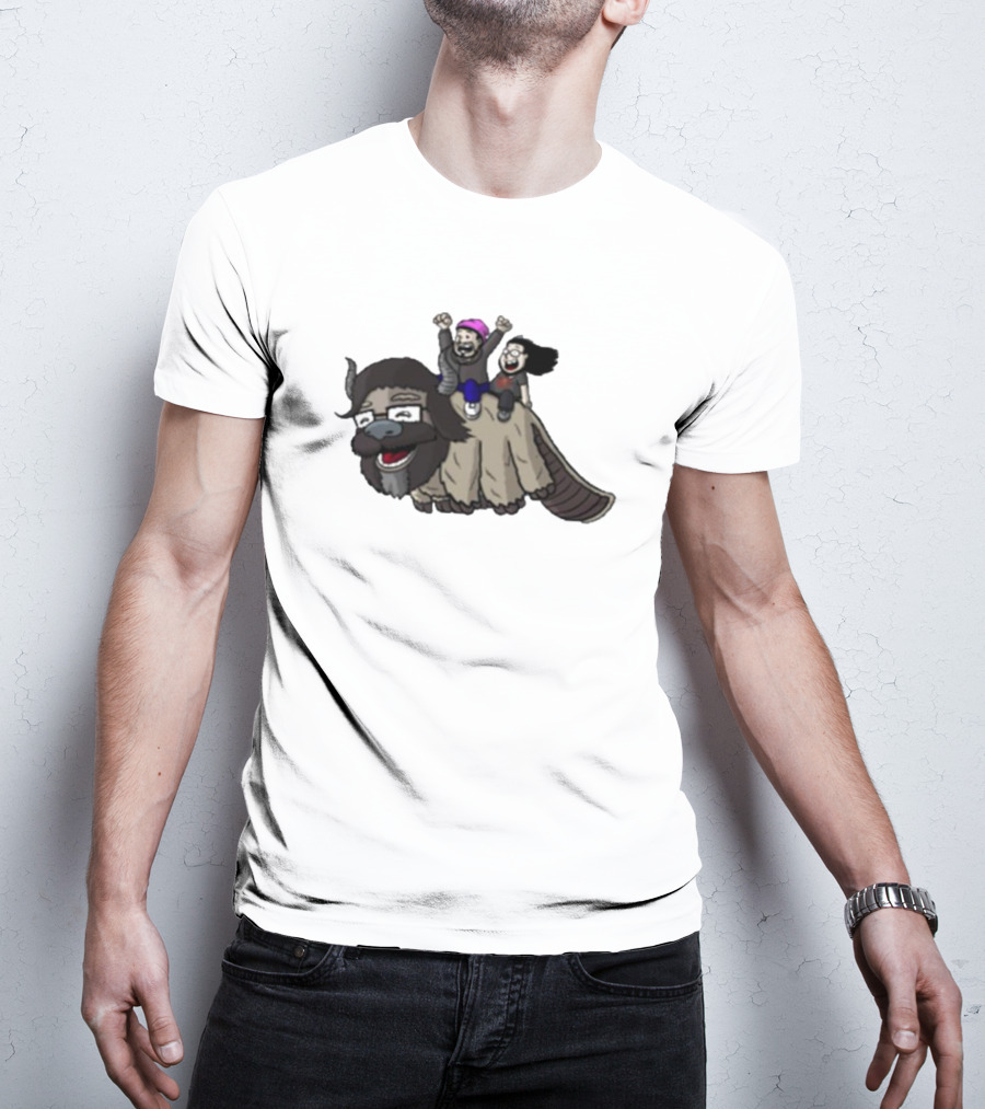 Dave Wonder Bearded Beauties Flying Creature Friends T-Shirt