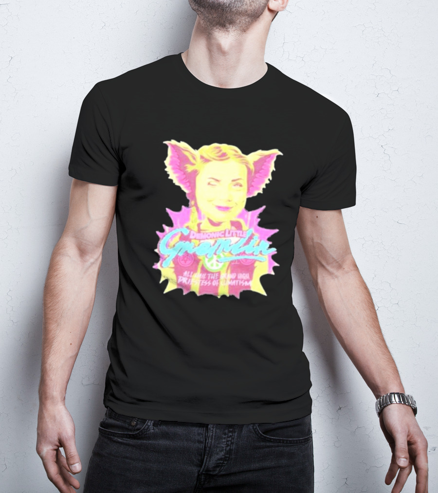 Demonic Little Gremlin All Hail The Grand High Priestess Of Climatism T-Shirt
