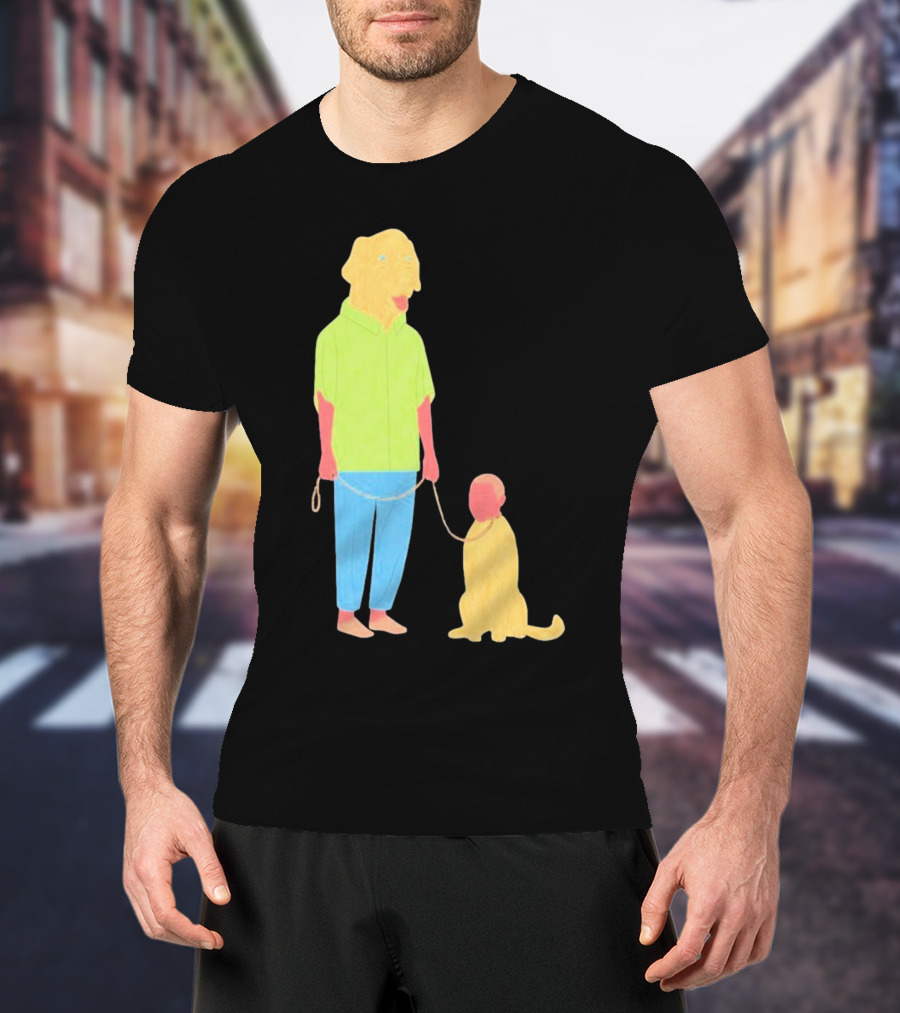 Dogswap Staselė Jakunskaitė Human Dog Head Swap T-Shirt
