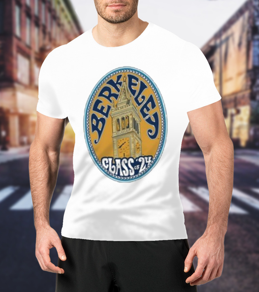Berkeley Class Of 24 Sather Tower Oval T-Shirt