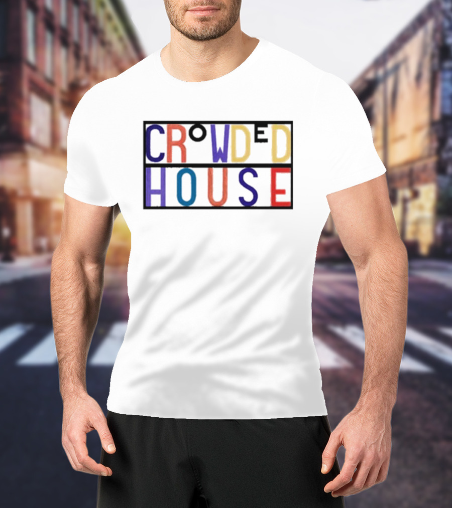 Crowded House Colorful Block Letters T-Shirt