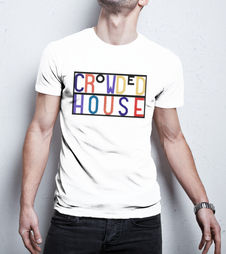 Crowded House Colorful Block Letters T-Shirt