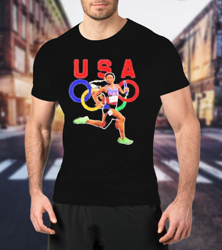 USA Olympic Runner Sha’carri Richardson Paris T-Shirt