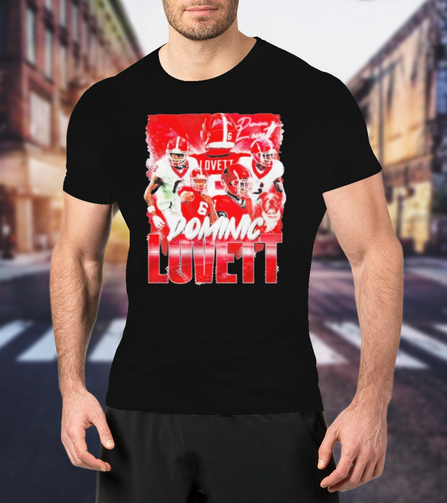 Georgia Bulldogs Dominic Lovett Football Sportswear T-Shirt