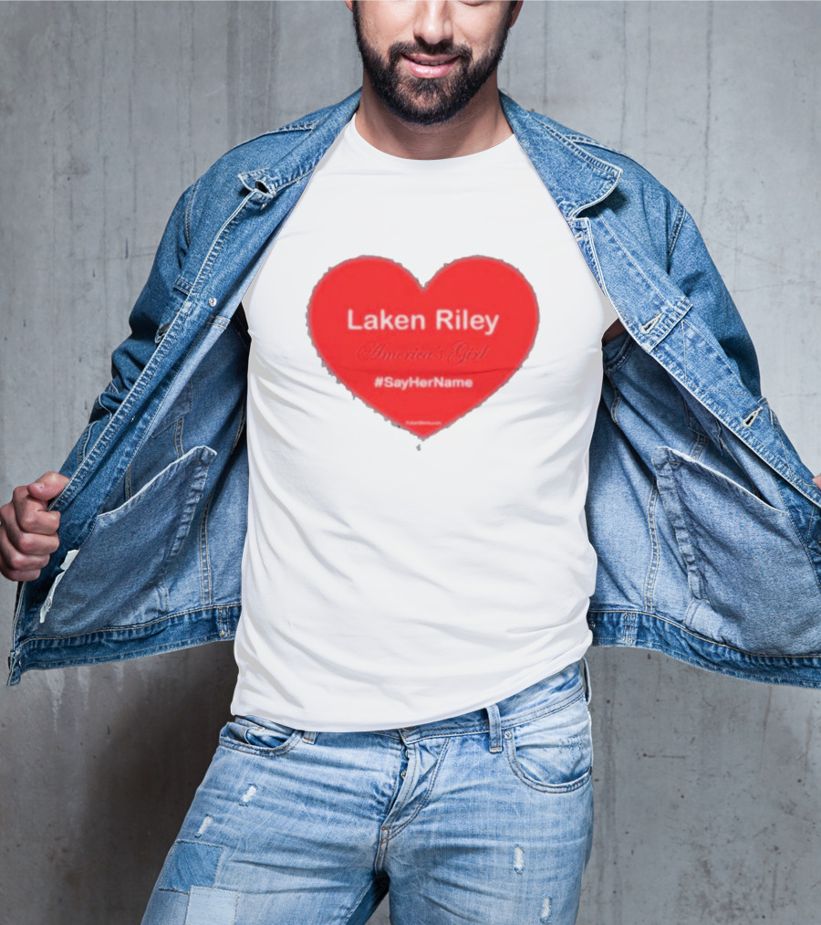 Laken Riley America's Girl #SayHerName Heart T-Shirt