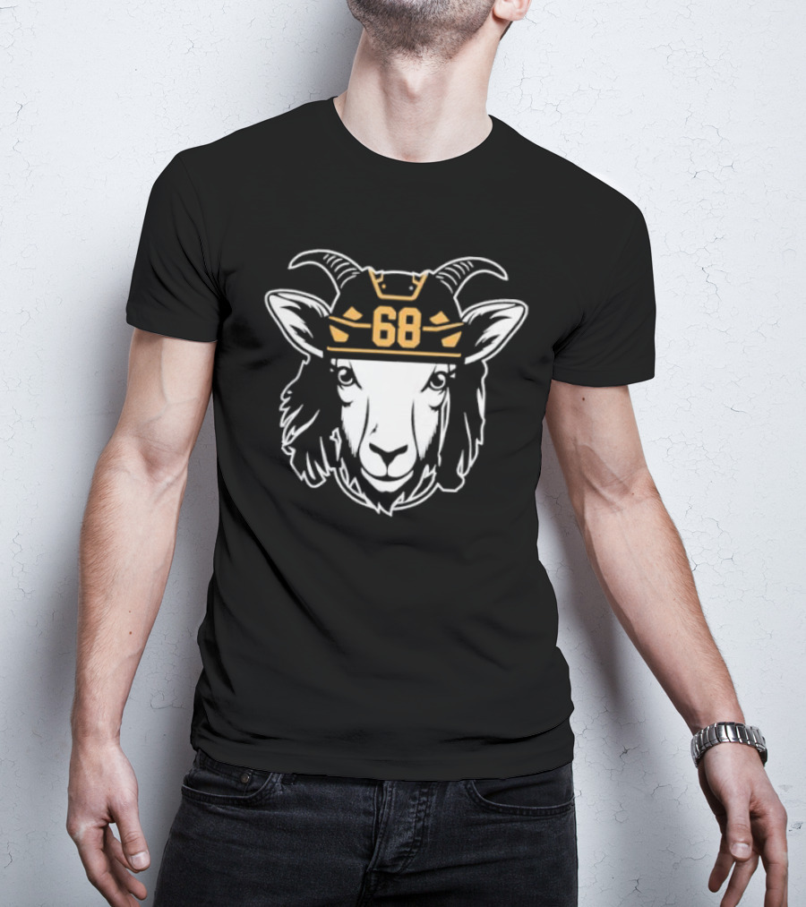 Goat 68 Jaromir Jagr Pittsburgh Penguins Hockey Legend T-Shirt
