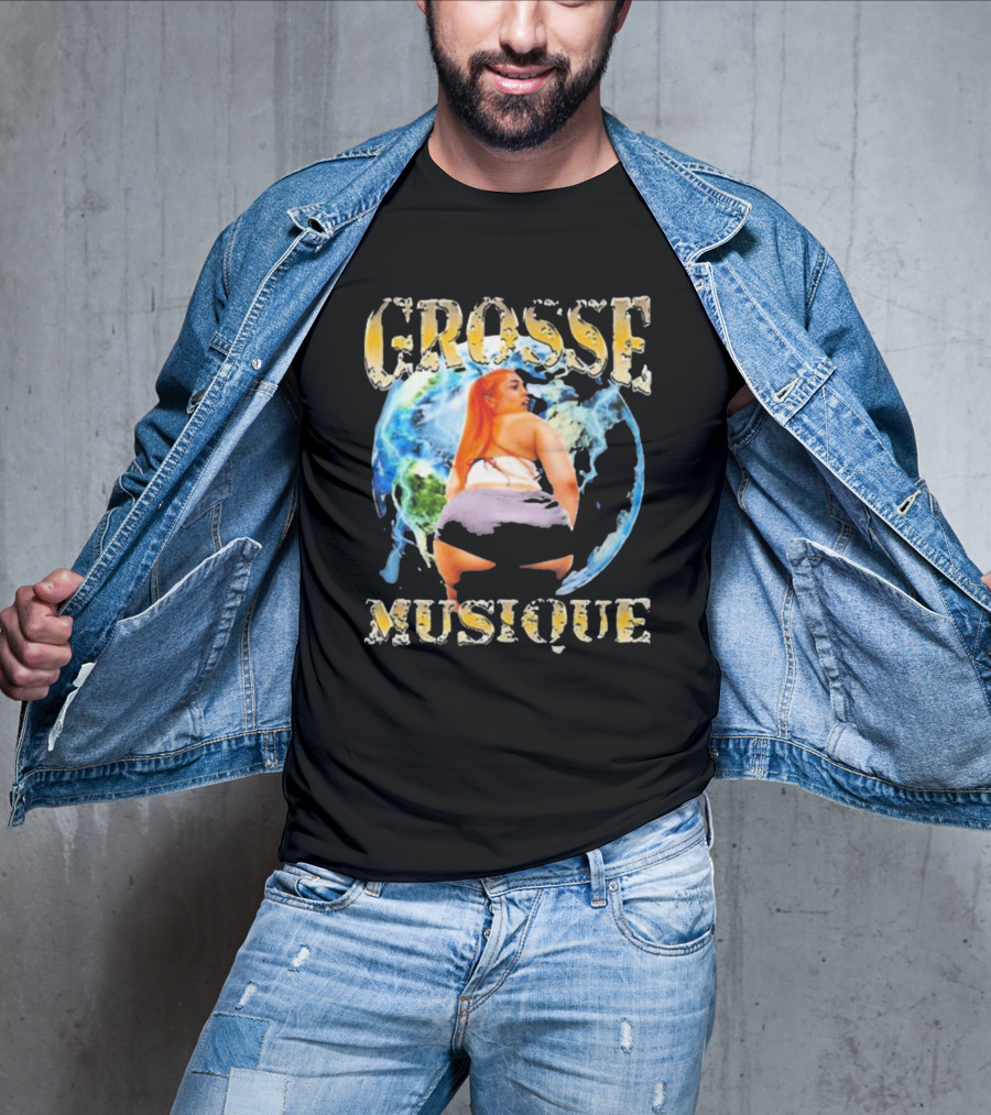 Grosse Musique Earth Background Rare Bootleg T-Shirt