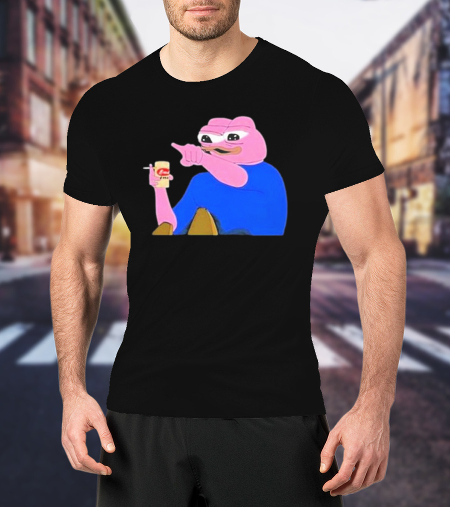 Haider $Pork Based Beer Cheetos And Pepe Style Image T-Shirt
