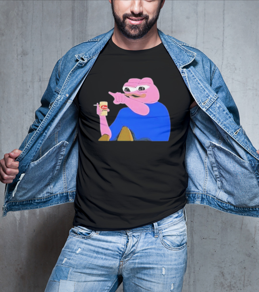 Haider $Pork Based Beer Cheetos And Pepe Style Image T-Shirt