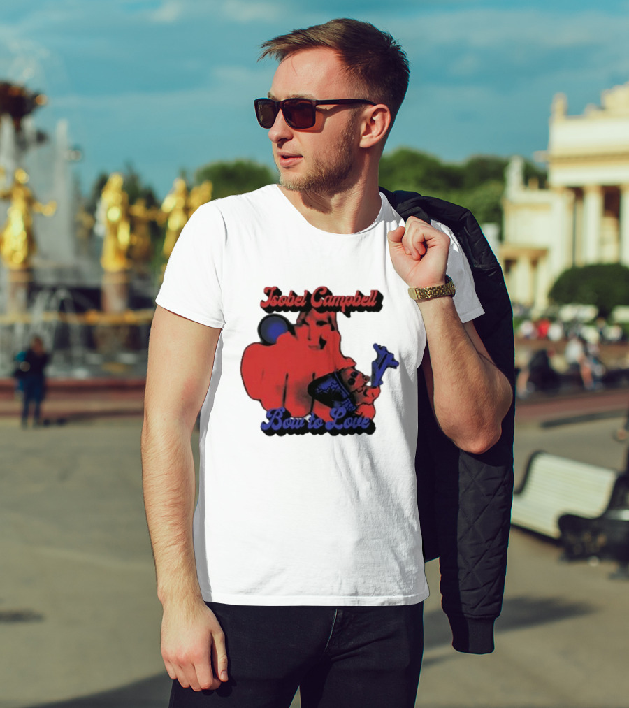 Isobel Campbell Bow To Love Retro Red And Blue T-Shirt