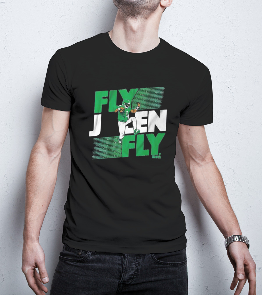Fly Jalen Fly Green Football T-Shirt