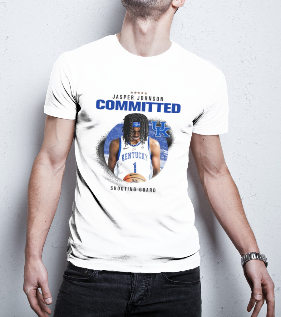 Jasper Johnson Committed Shooting Guard Kentucky Basketball T-Shirt