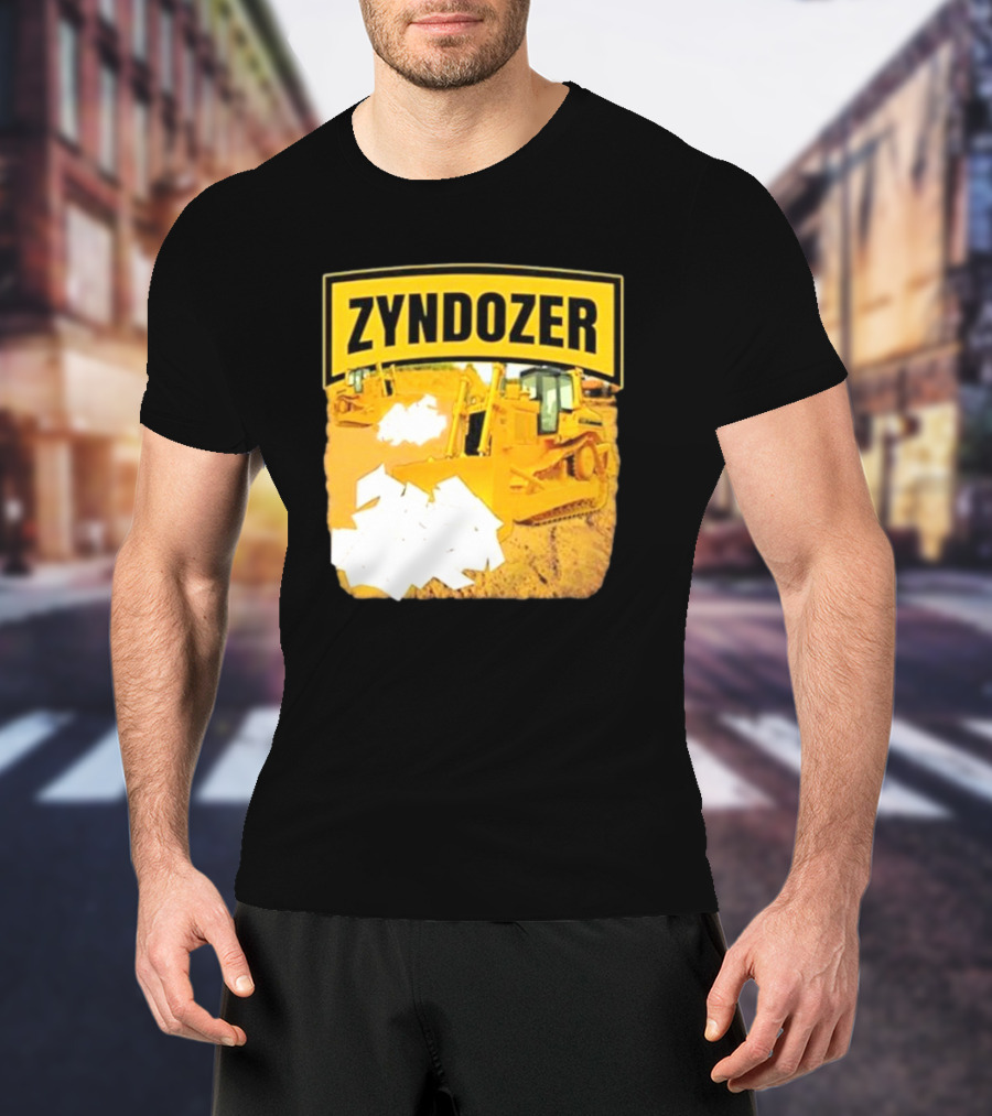 Zyndozer Funny Ahh Tees Bulldozer Image T-Shirt
