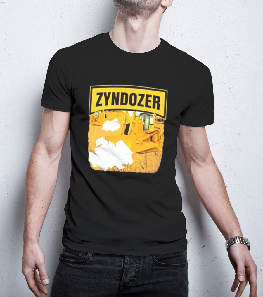 Zyndozer Funny Ahh Tees Bulldozer Image T-Shirt