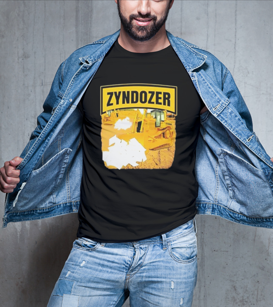 Zyndozer Funny Ahh Tees Bulldozer Image T-Shirt