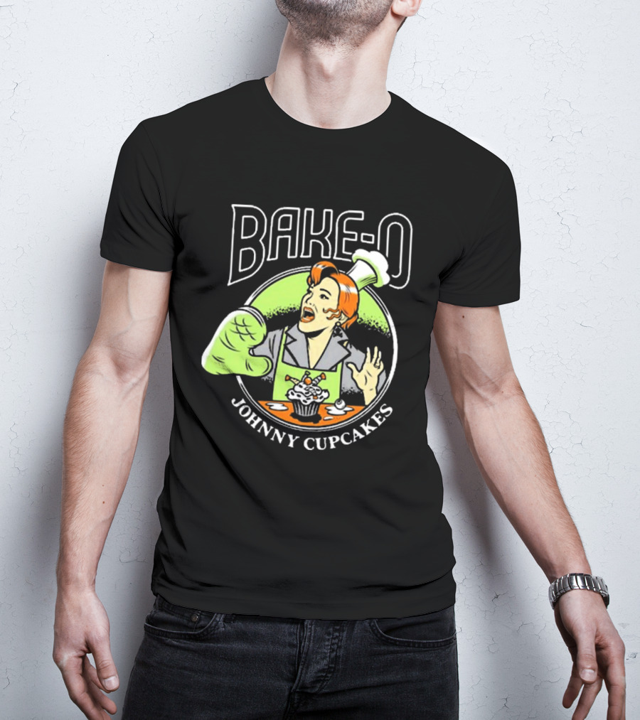 BAKE-O Johnny Cupcakes Retro Chef Cupcake Explosion T-Shirt