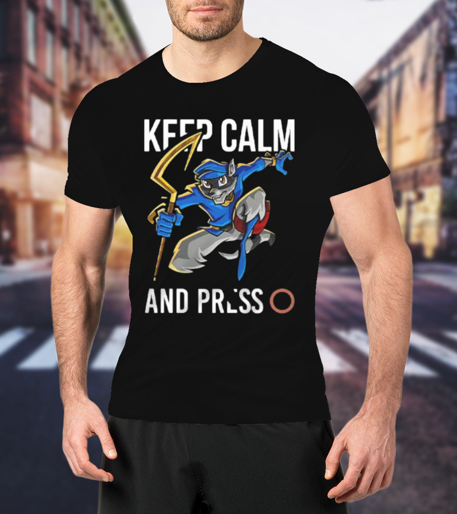 Sly Cooper Keep Calm And Press O T-Shirt