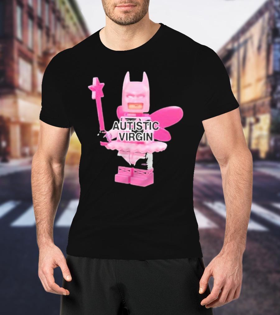 Autistic Virgin Pink Lego Fairy Batman T-Shirt