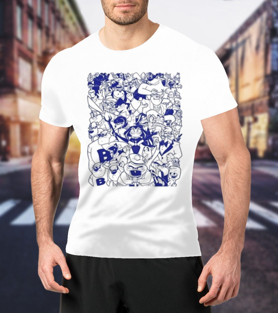 Duck Villains Dark Blue Ensemble By Brian Danger T-Shirt