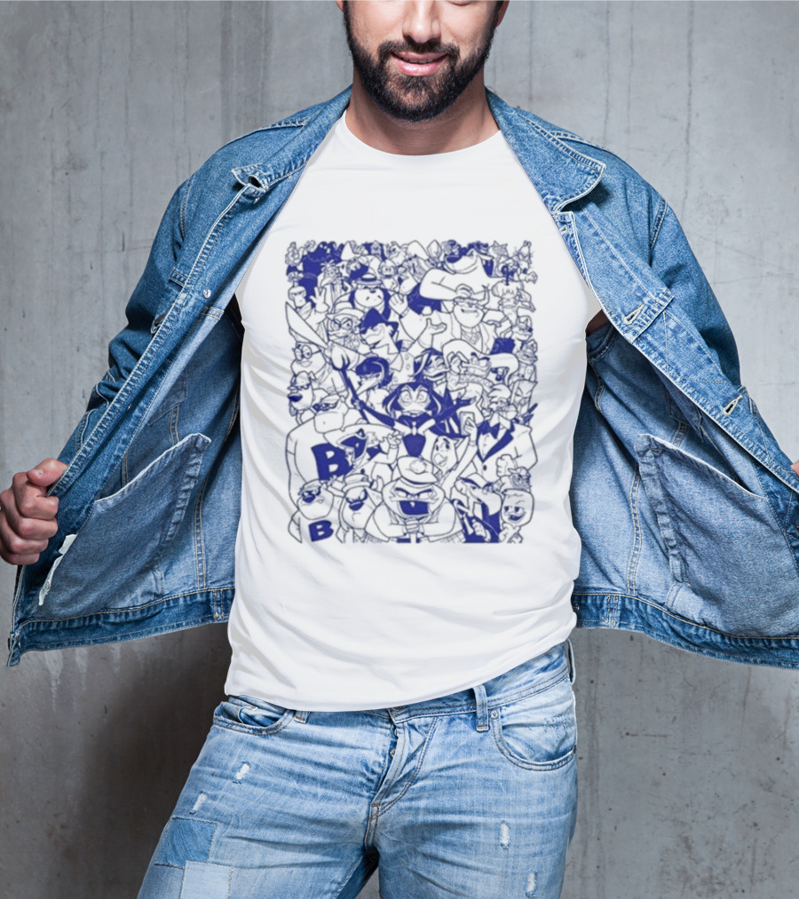 Duck Villains Dark Blue Ensemble By Brian Danger T-Shirt