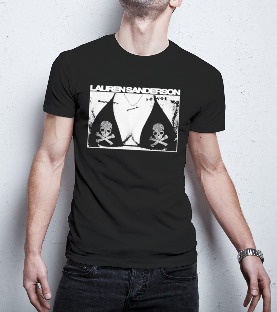 LAUREN SANDERSON SINCERITY SKULL BOOB HELL YEAH T-Shirt