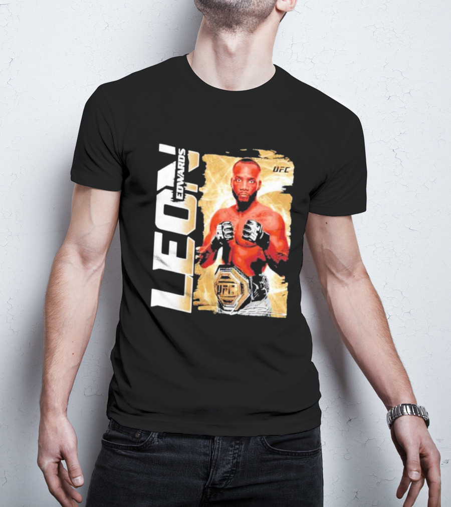 LEON EDWARDS UFC Champion Pose T-Shirt