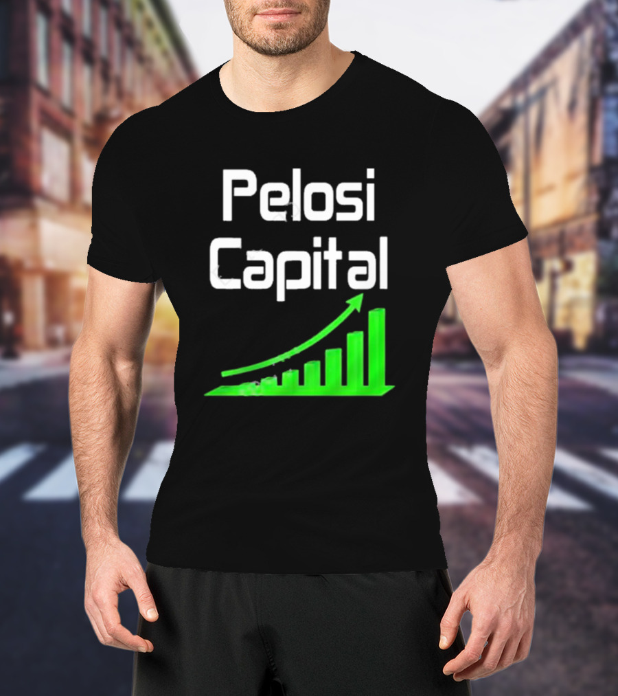 Liathetrader Pelosi Capital Green Arrow Graph T-Shirt