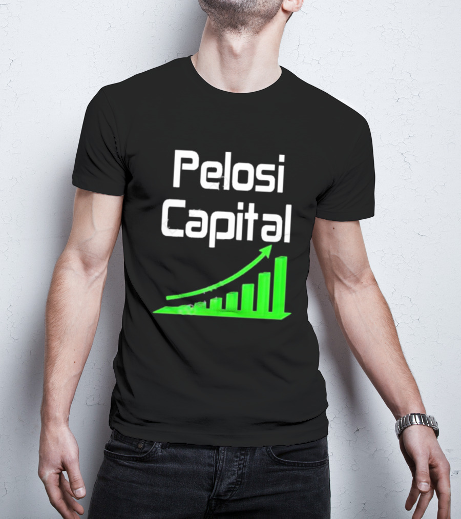 Liathetrader Pelosi Capital Green Arrow Graph T-Shirt