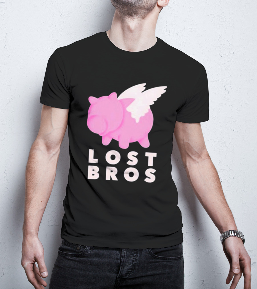 Lost Bros When Hamm Flies Pig With Wings T-Shirt