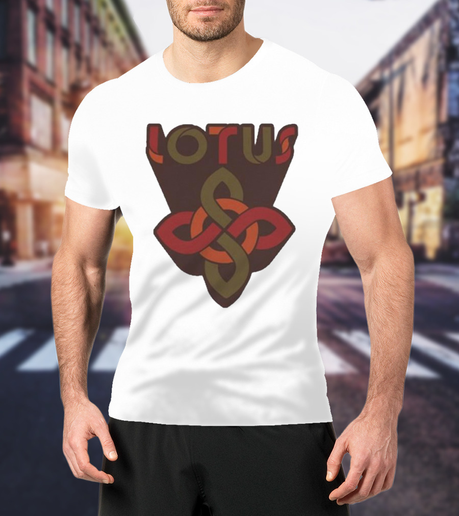 Lotus Celtic Knot Brown Red Green T-Shirt
