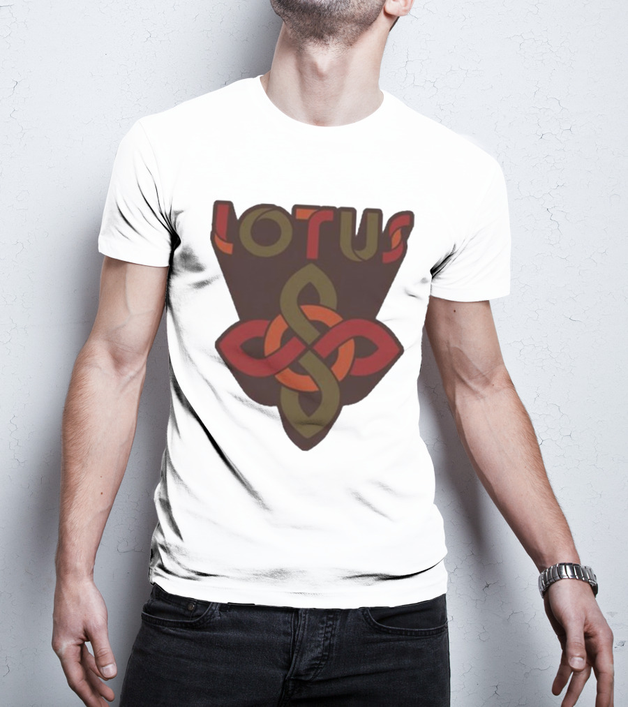 Lotus Celtic Knot Brown Red Green T-Shirt