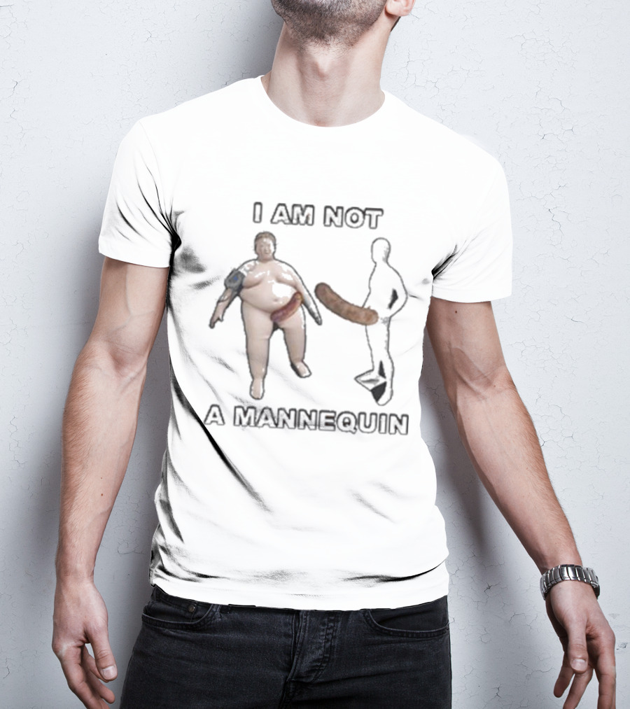 Lucca International Store I Am Not A Mannequin Sausages T-Shirt