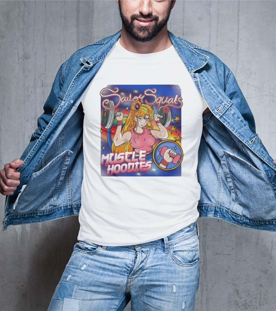 Sailor Squats Muscle Hoodies T-Shirt