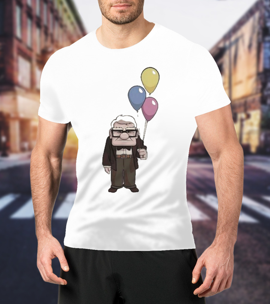 Nika Carl Fredricksen From Up Costume Geno Balloons Character T-Shirt