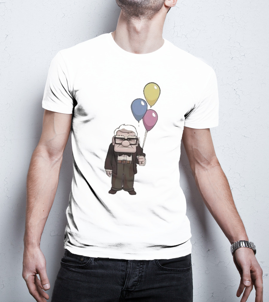 Nika Carl Fredricksen From Up Costume Geno Balloons Character T-Shirt