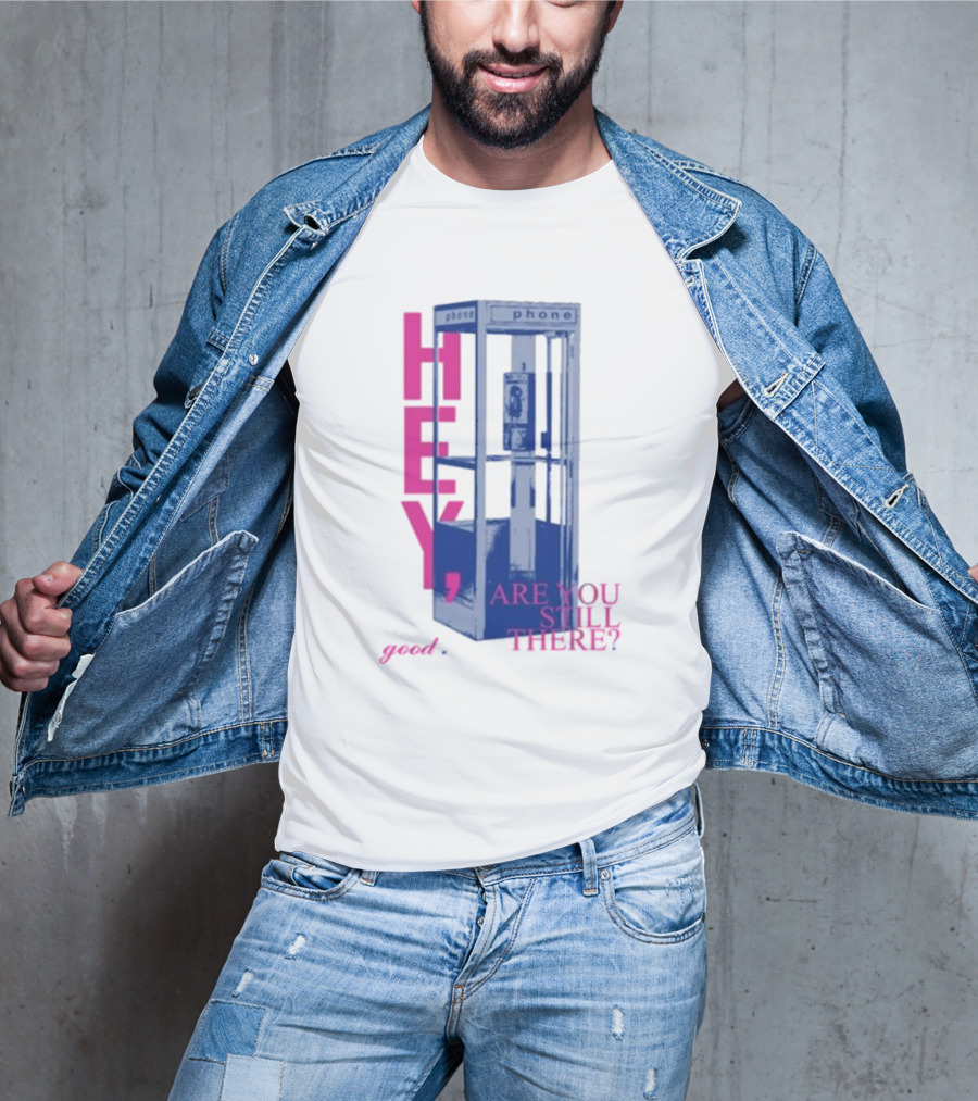 Niki Backburner Hey Are You Still There Good Phone Booth Retro T-Shirt