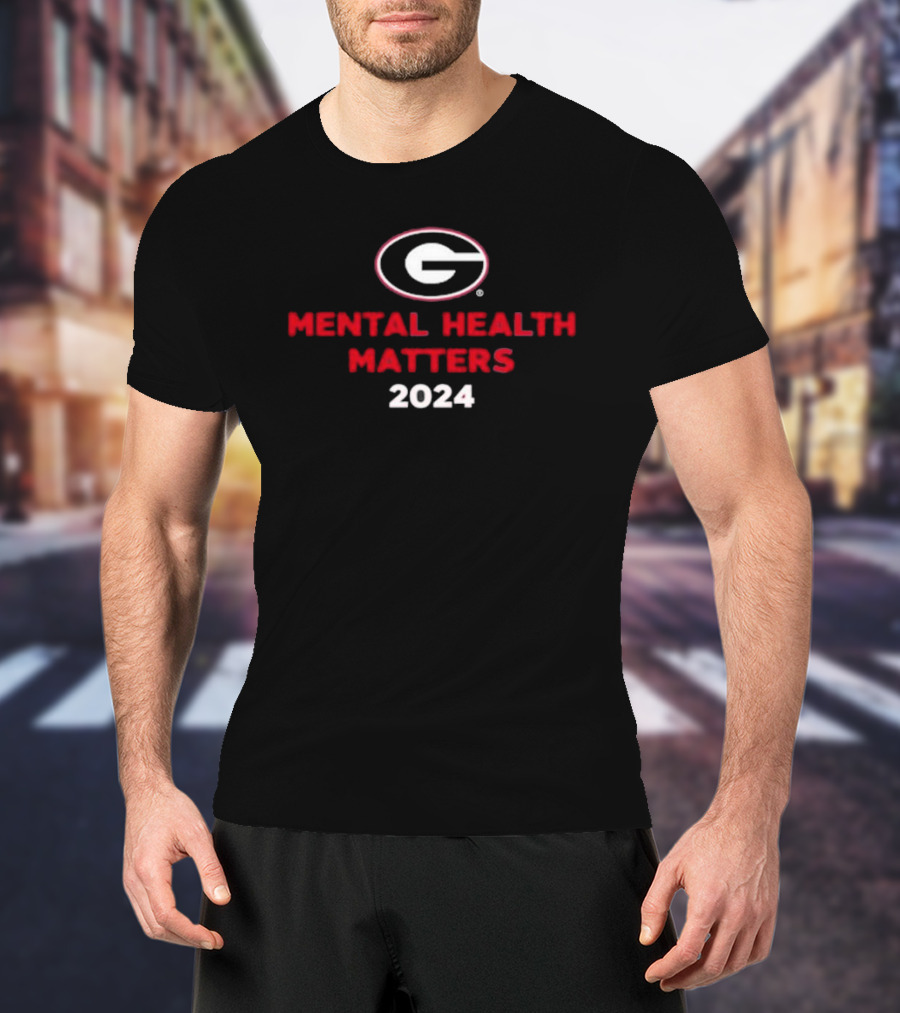 Georgia Bulldogs Mental Health Matters T-Shirt